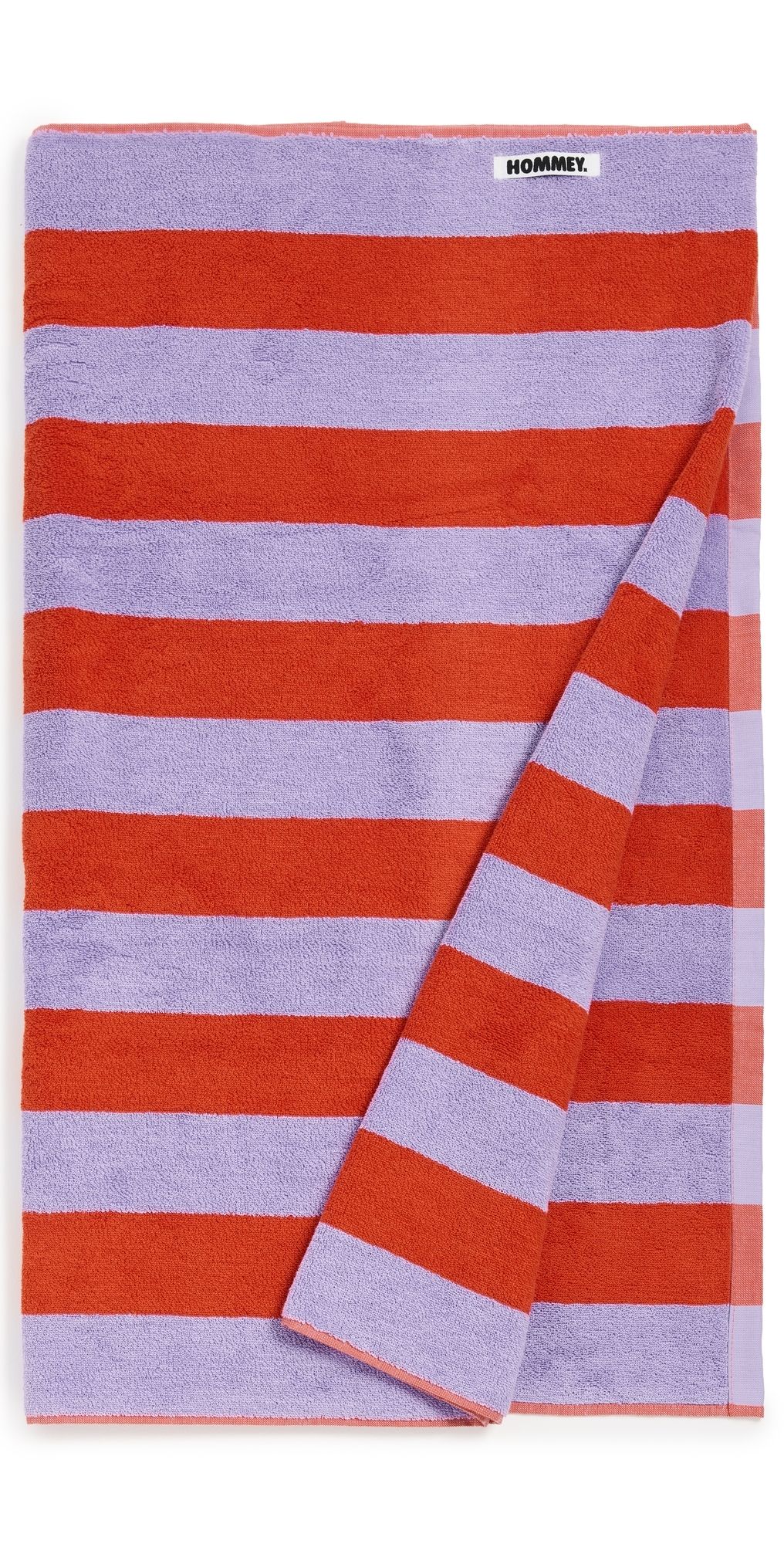 Hommey Beach Towel Grapefruit Stripes One Size