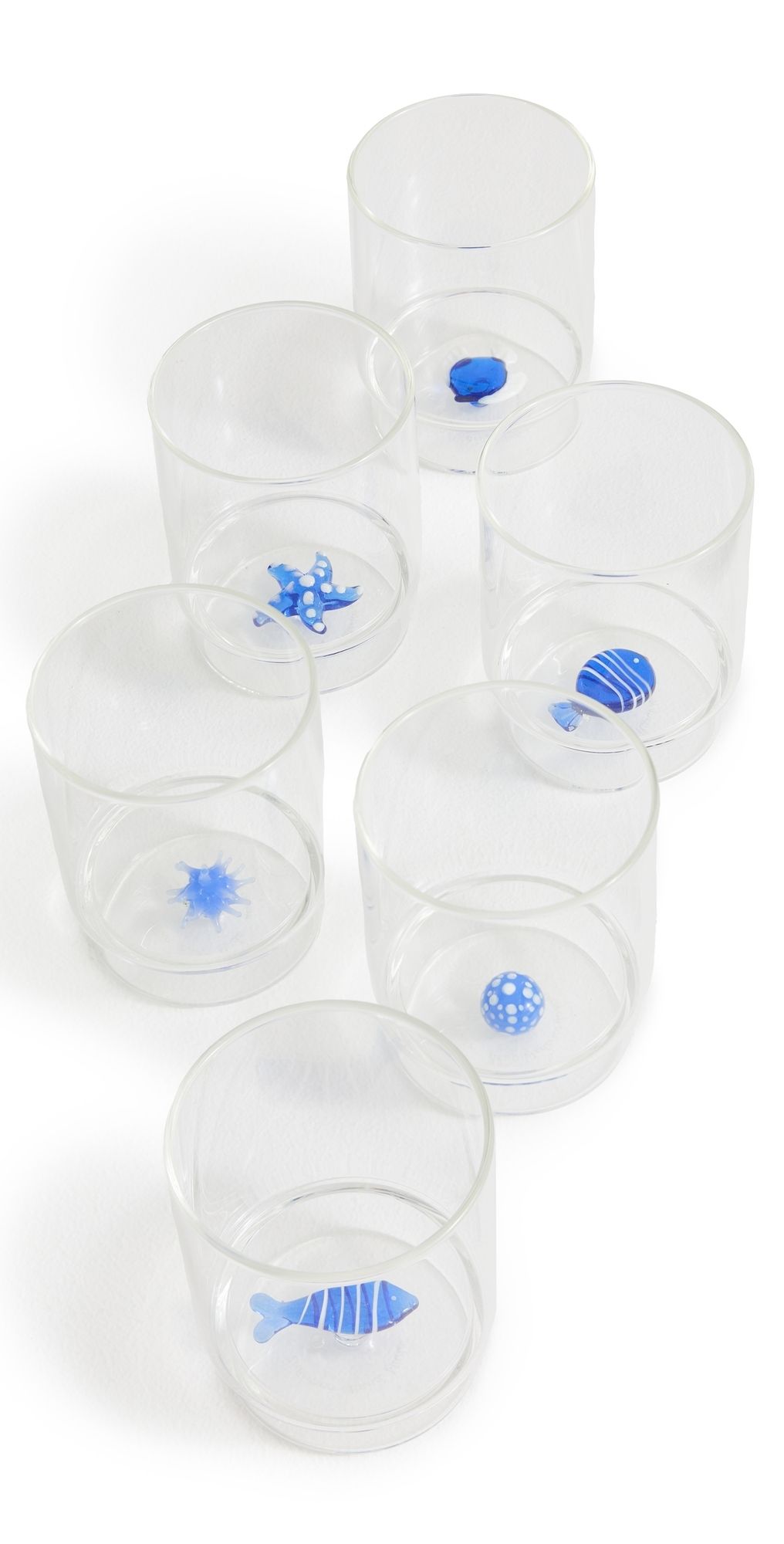 Zafferano Tecca Mare Tumbler Set of 6 Assorted One Size