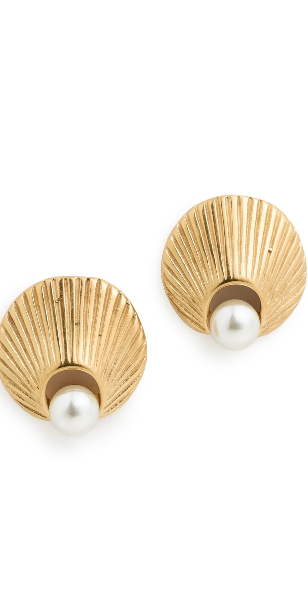 Galley Los Angeles Meeghan Earrings Gold/Pearl One Size