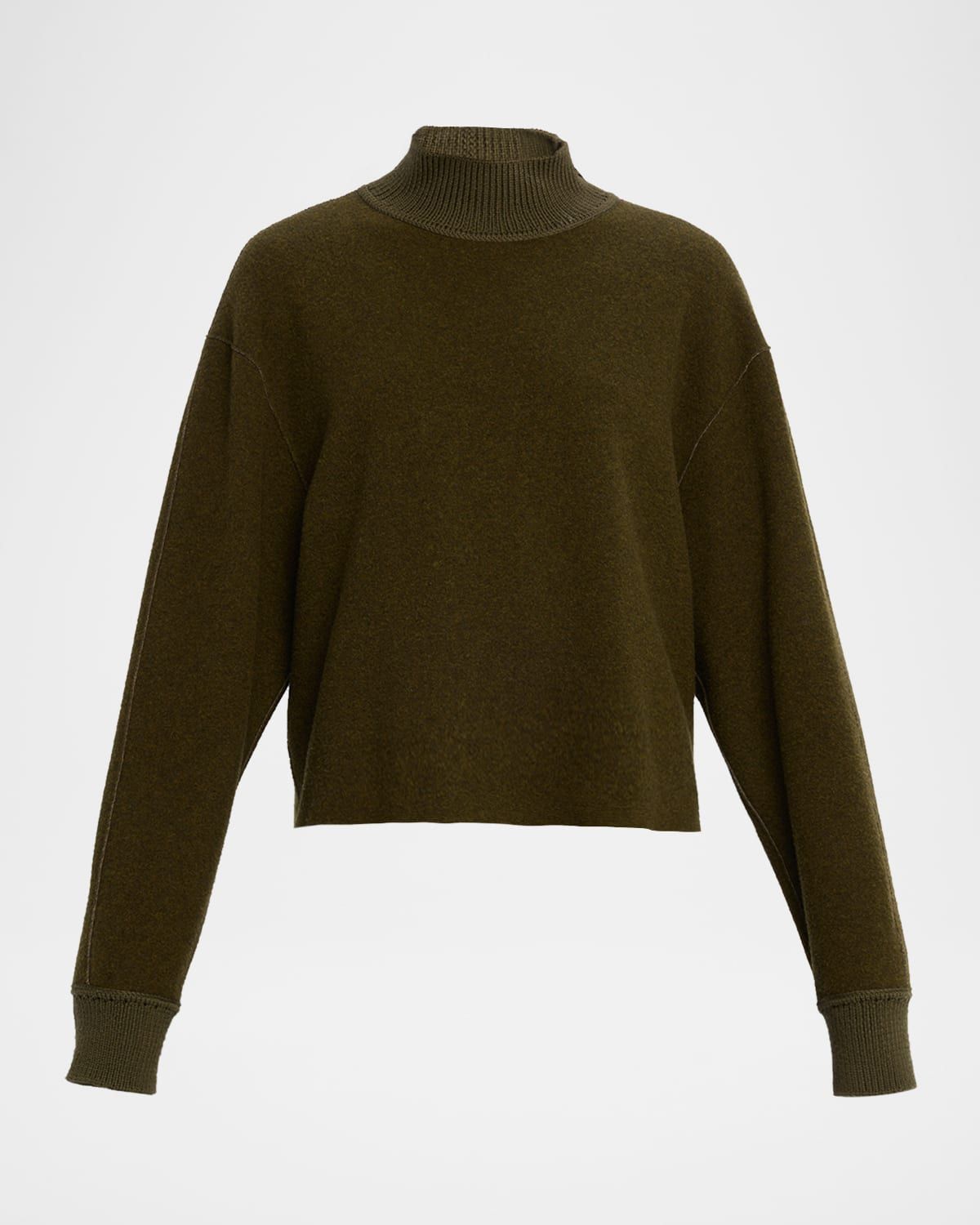 Reversible Mock-Neck Sweater