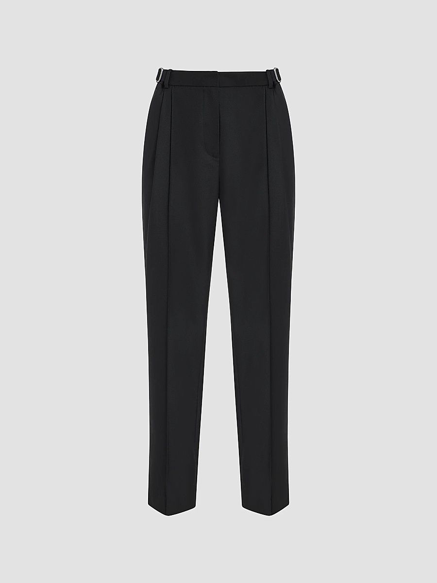 Women's Ansel Tailored Cropped Pants - Black - Size 8