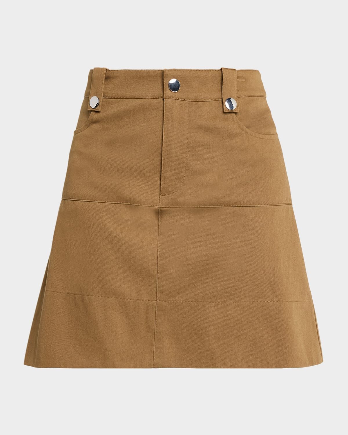 Hudie Twill Mini Skirt