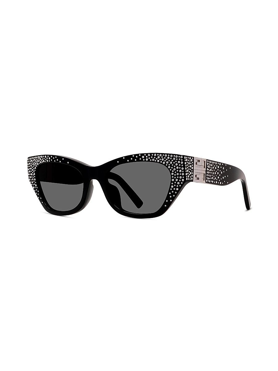 Women's 4G 55MM Sunglasses - Dark Grey Black Silver