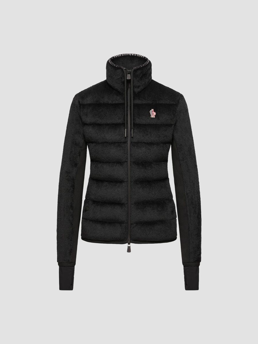 Moncler Grenoble Women's Hoodie in Polartec - Black - Size XL