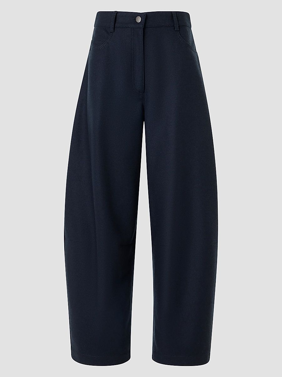 Women's Farrow Wool Flannel Pants - Navy - Size 14