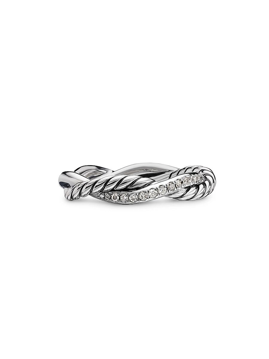 Women's Petite Infinity Band Ring in Sterling Silver - Sterling Silver - Size 7