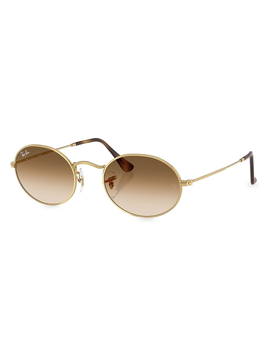 Women's RB3547 54MM Oval Sunglasses - Gradient Brown Gold