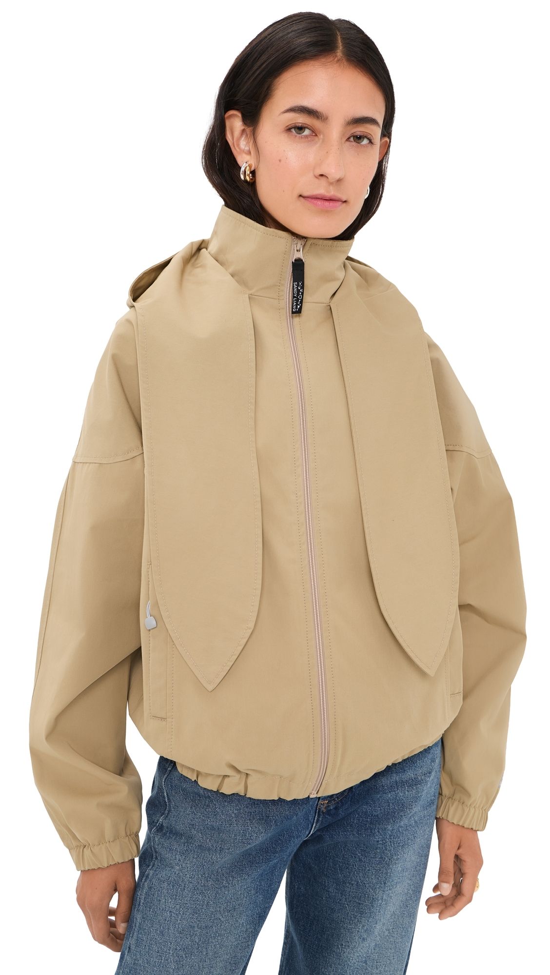 Sandy Liang Torry Jacket Khaki L
