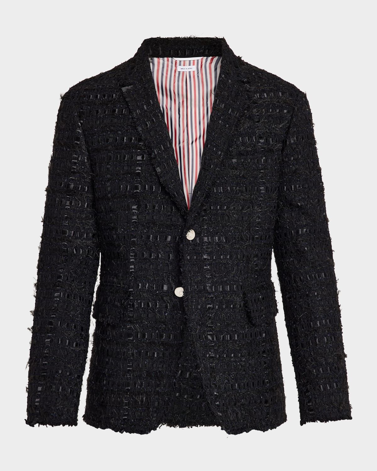 Men & apos;s Unconstructed Frayed Tweed Sport Coat