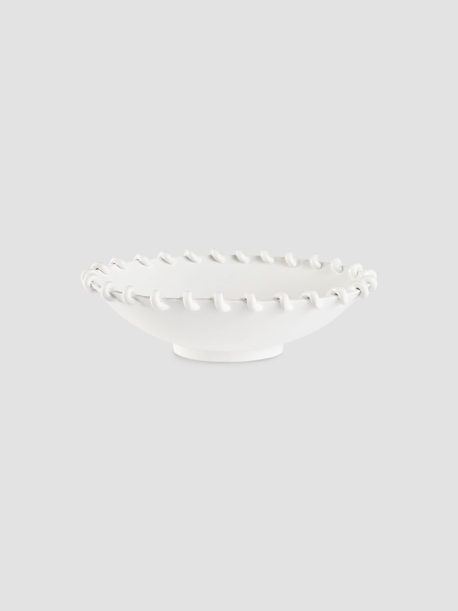 Jonathan Adler Rivoli Oval Bowl - White