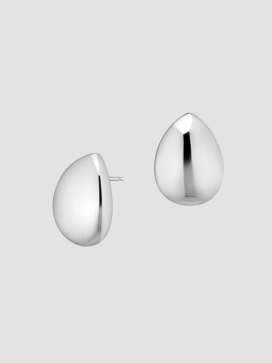 Women's Reflection Studs in Sterling Silver - Silver