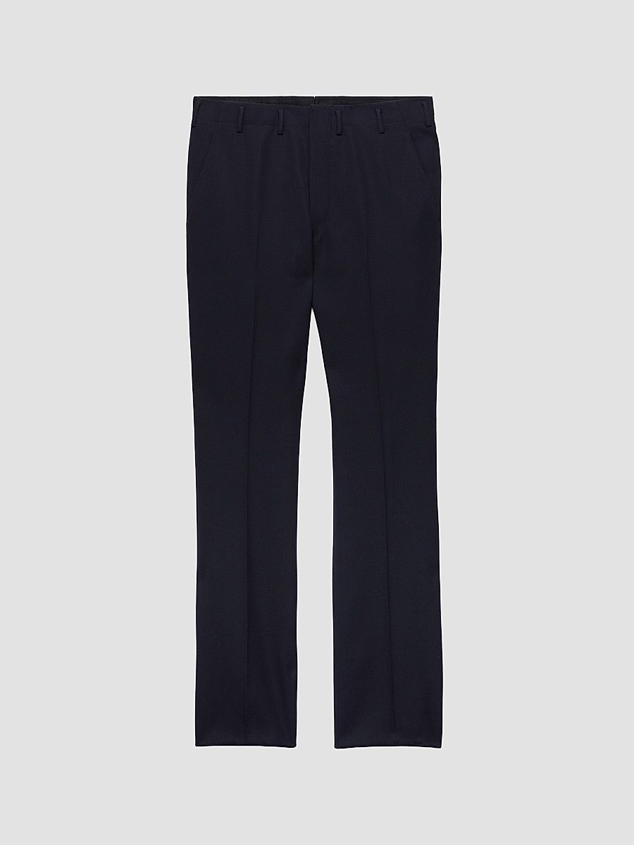 Men's Wool Pants - Blue - Size 38