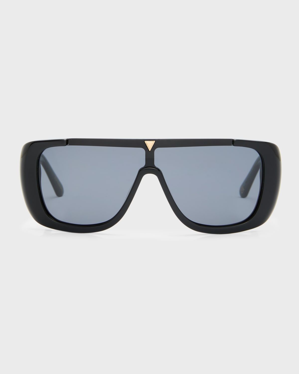 Logo Acetate Shield Sunglasses