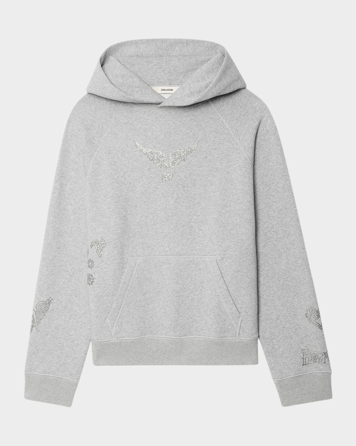 Georgy Multi Strass Hooded Sweatshirt