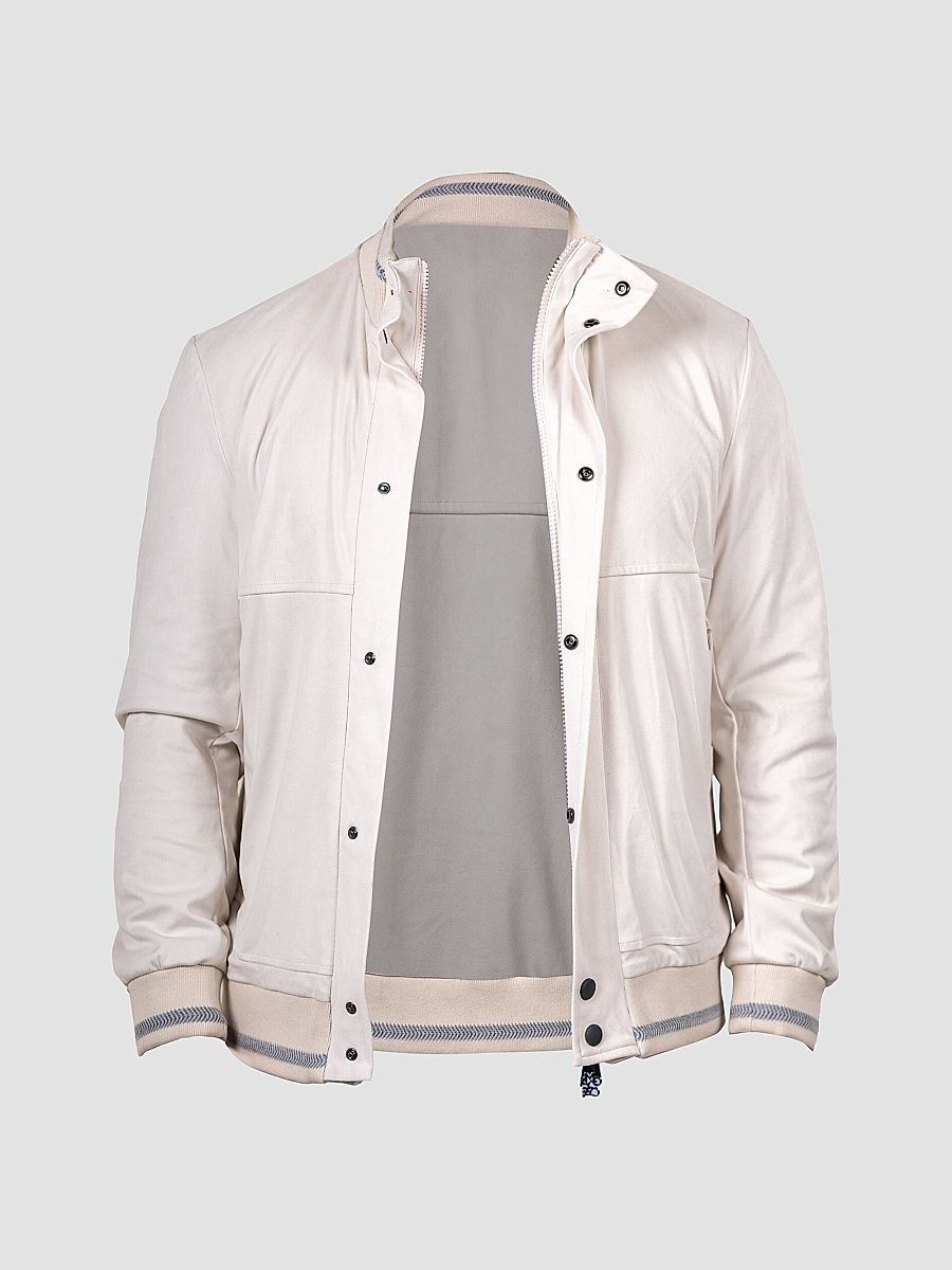 Men's Marthyr Bomber Jacket - White - Size XXXXL