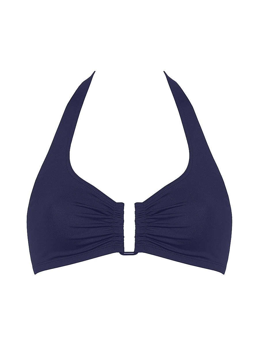 ERES Women's Dedicace Ruched Halter Bikini Top - Nautique - Size 12