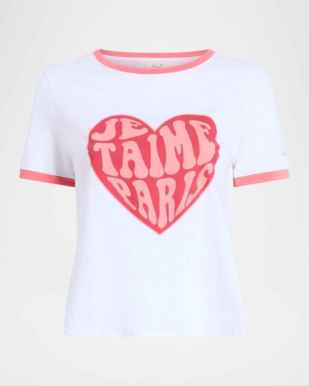 Je Taime Paris Shrunken Ringer Tee