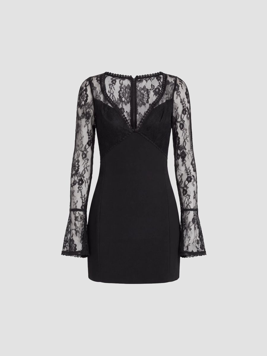 Nicholas the Label Women's Blair Lace Mini Dress - Black - Size 0