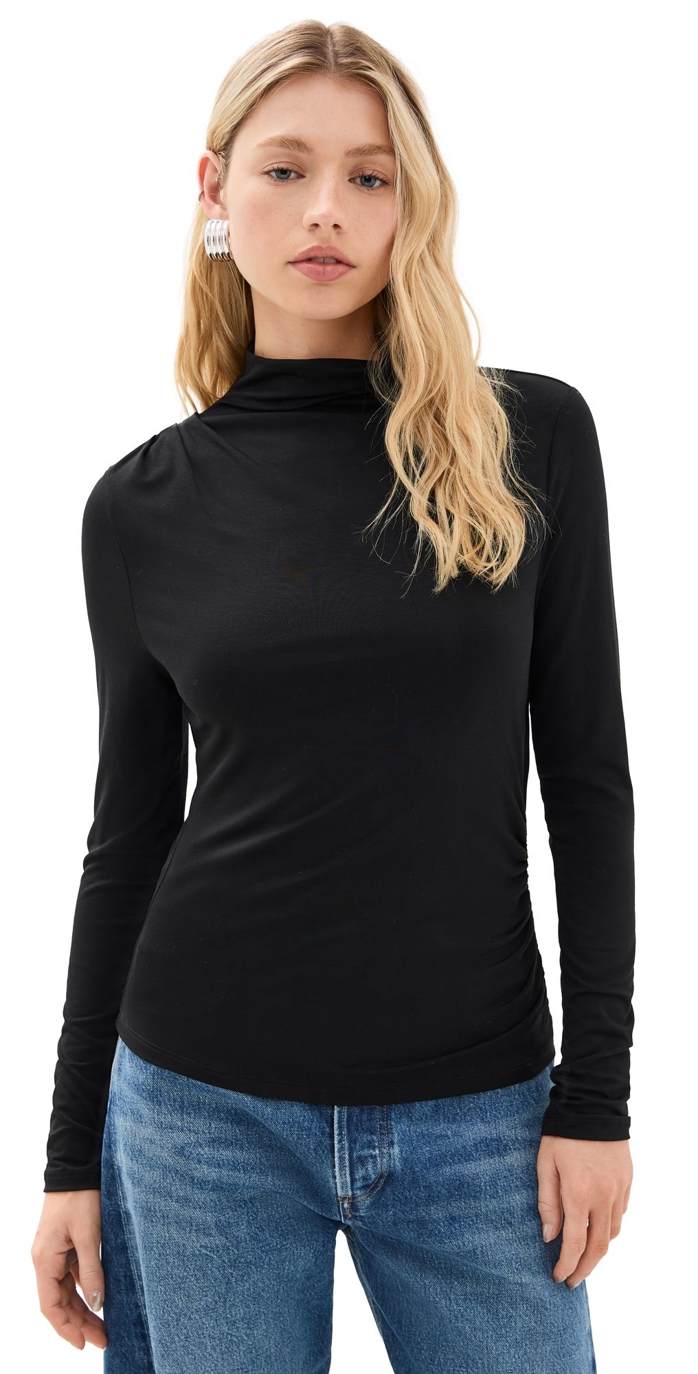 Veronica Beard Jean Mylie Top Black XS