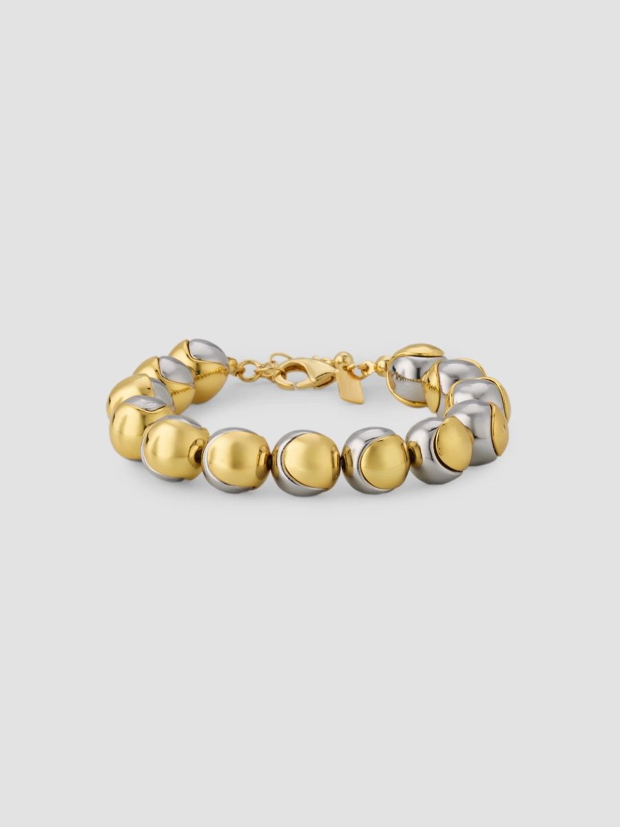 Kenneth Jay Lane Women's Two-Tone Goldtone & Rhodium-Plated Ball Bracelet - Gold