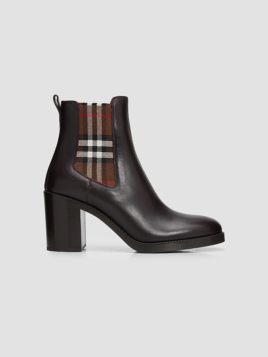 Women's Hampstead 70MM Leather Ankle Boots - Peat Brown - Size 11