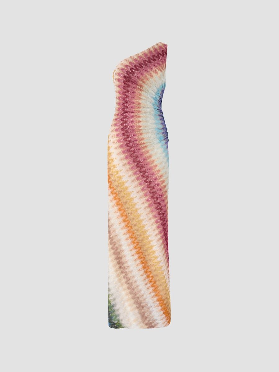 Missoni Women's Gradient One-Shoulder Maxi Dress - Multicolor - Size 4