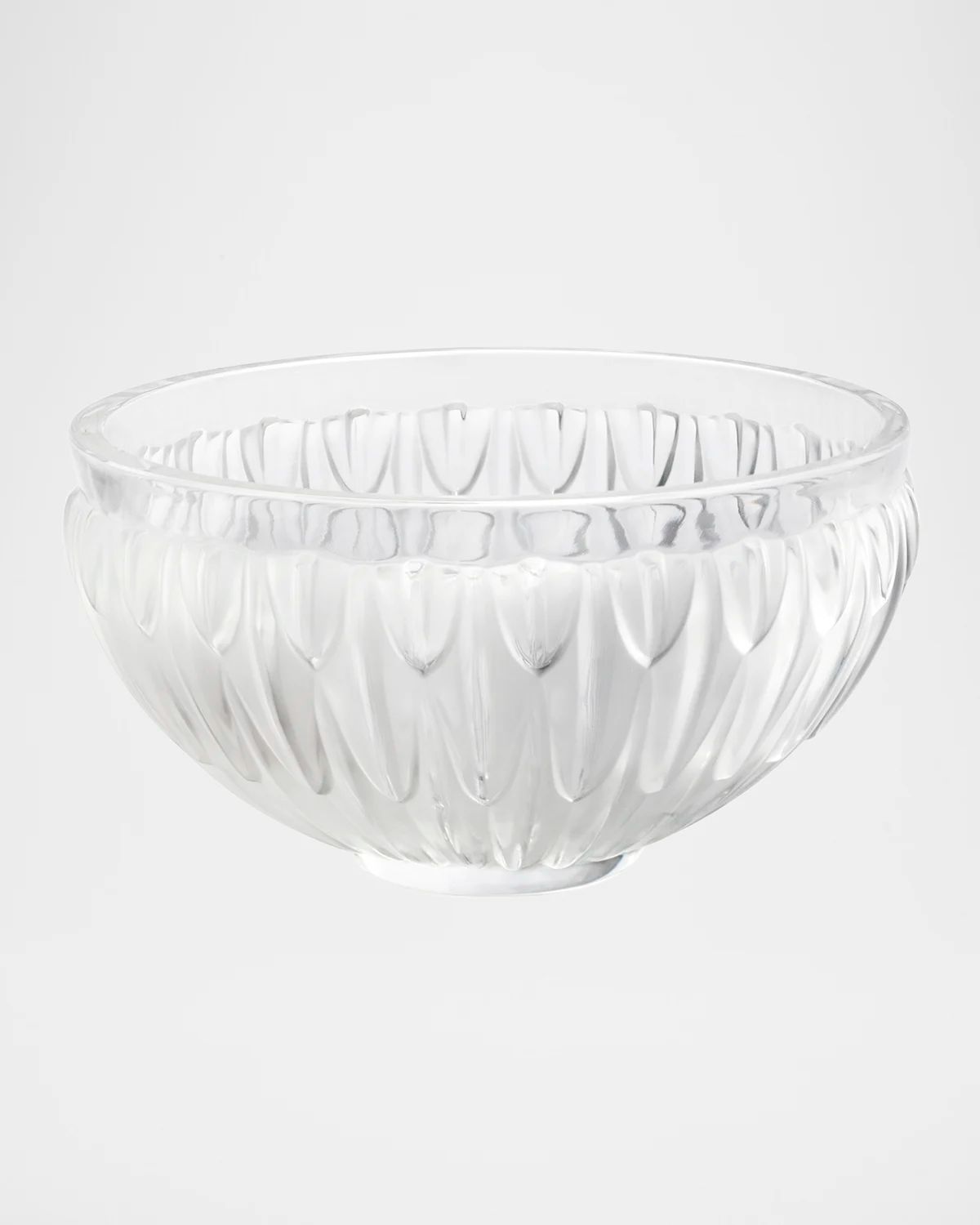 Plumes Clear Decor Bowl