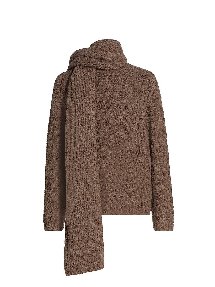 Women's Siren Scarf Sweater - Truffle - Size Large