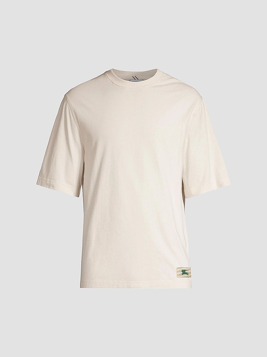 Men's Oversize Short-Sleeve T-Shirt - Beige - Size Medium
