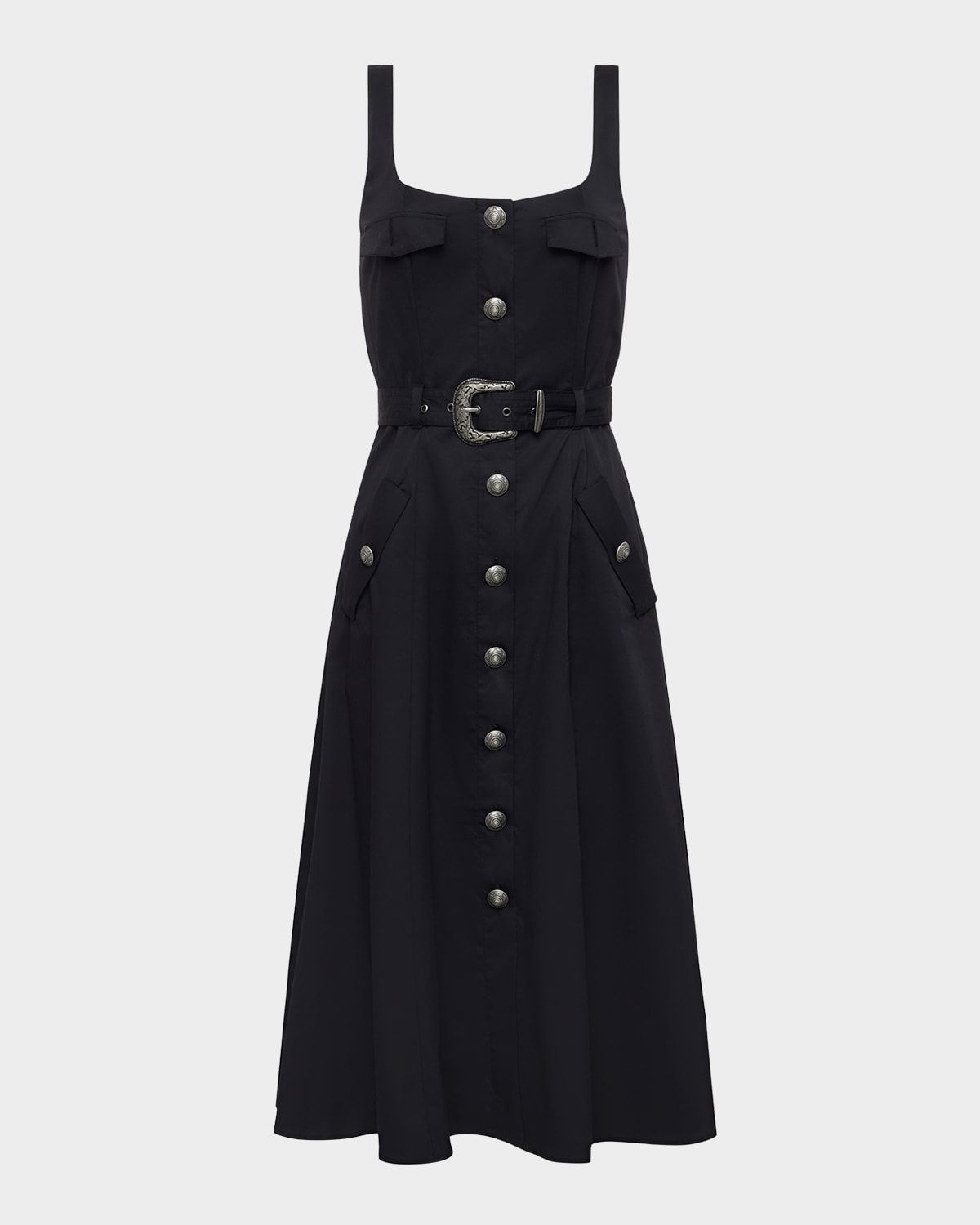 Tazia Scoop-Neck A-Line Dress