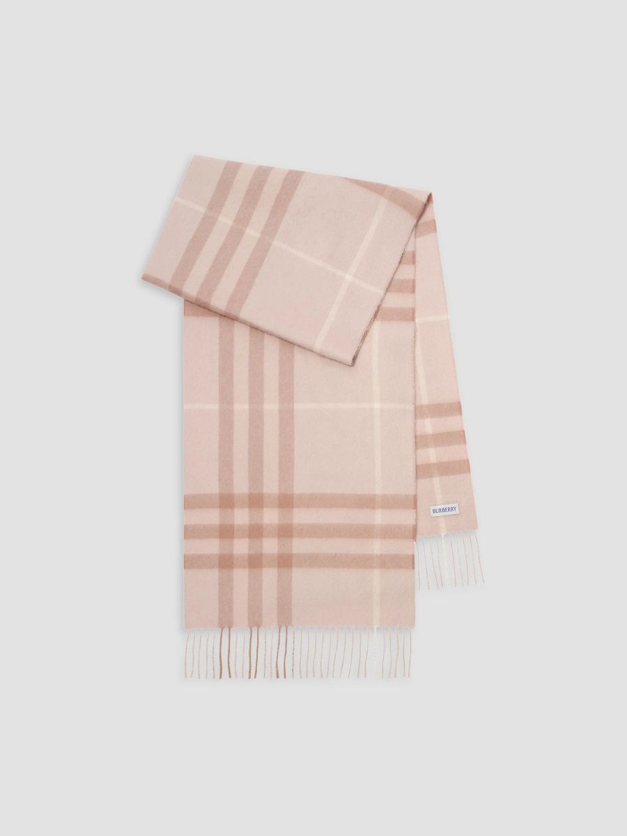 Burberry Women's Giant Check Cashmere Scarf - Pink