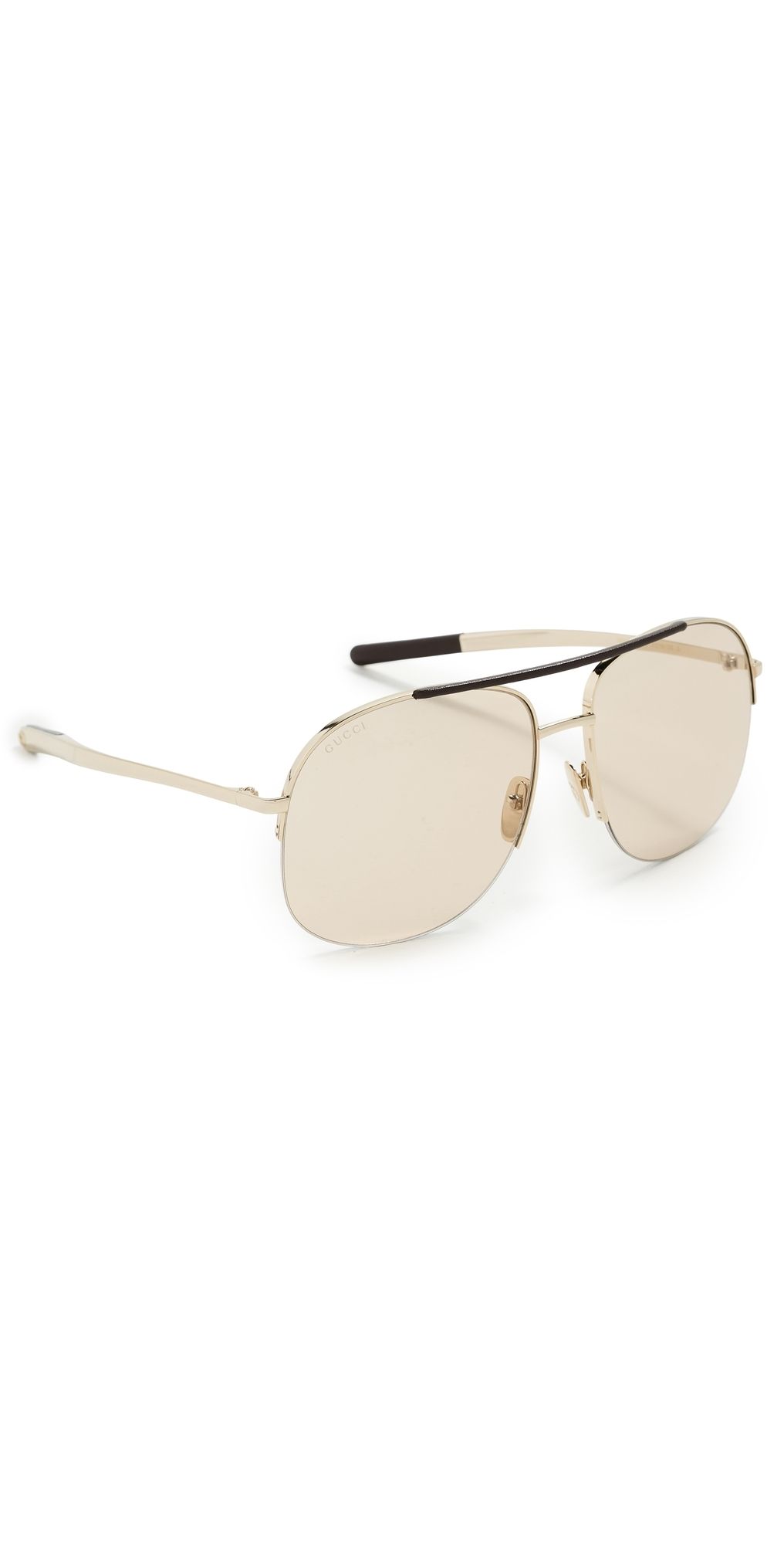 Gucci GG2165S Sunglasses Gold-Gold-Brown One Size