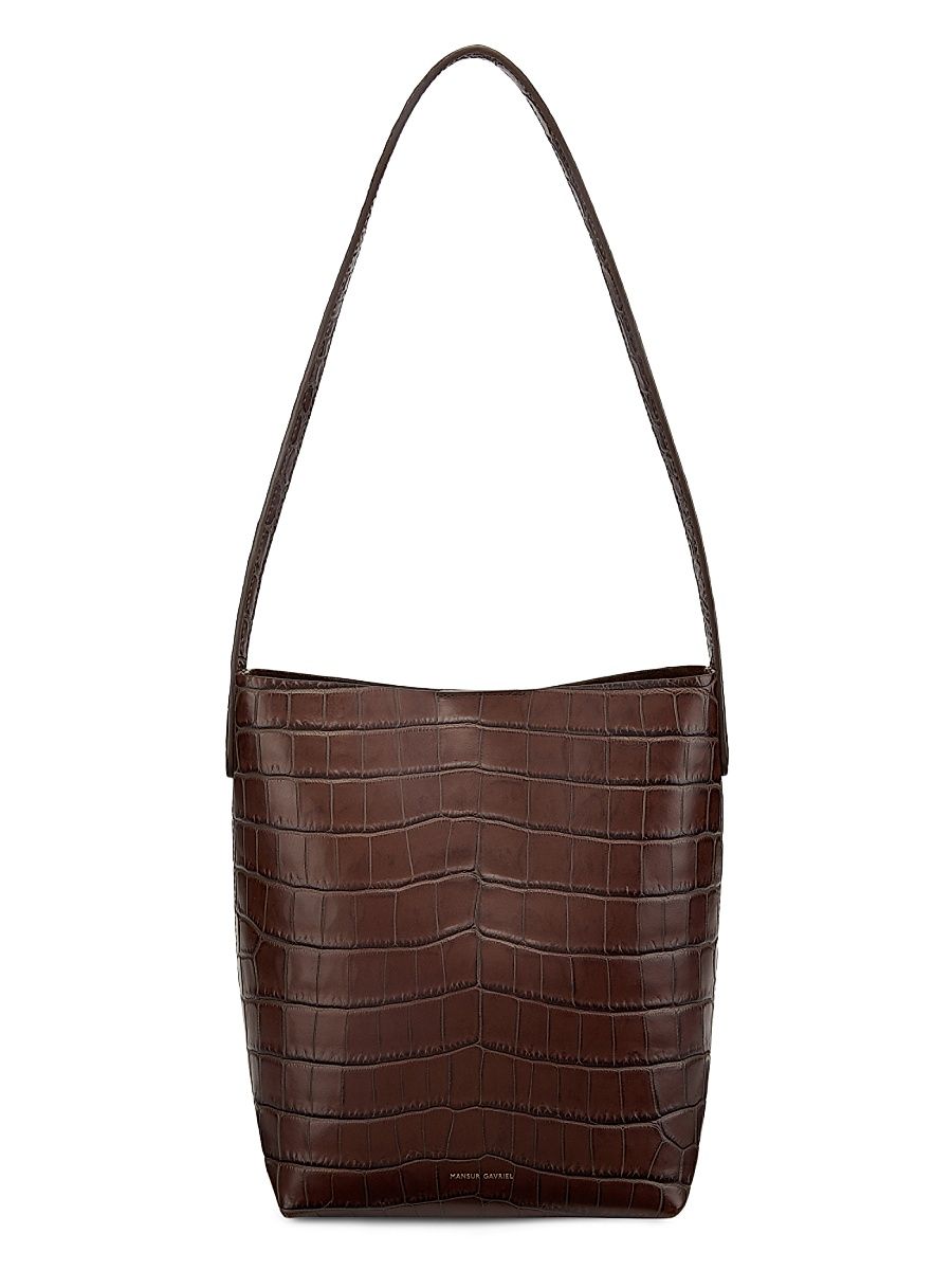 Women's Everyday Cabas Small Leather Tote Bag - Chocolate