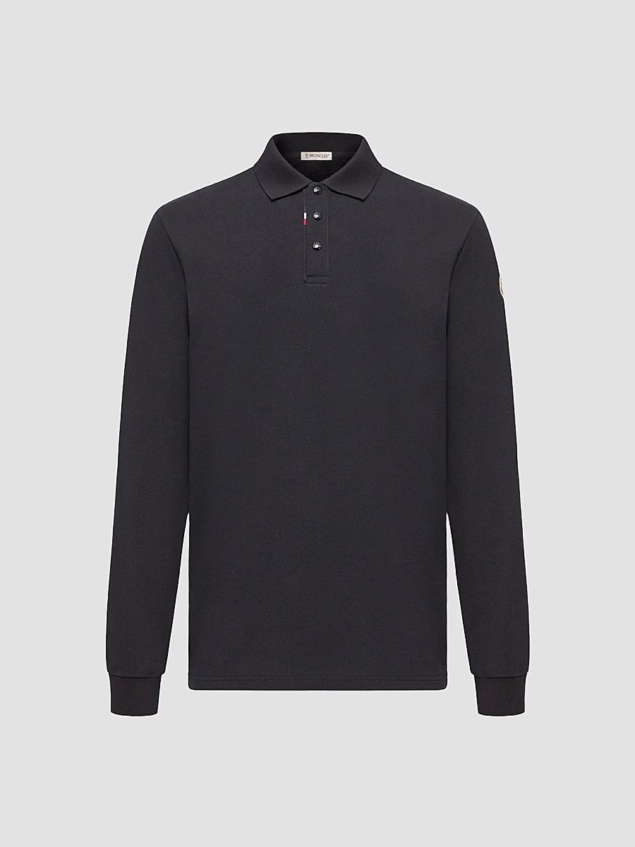 Men's Polo Shirt in Cotton - Dark Blue - Size XXL