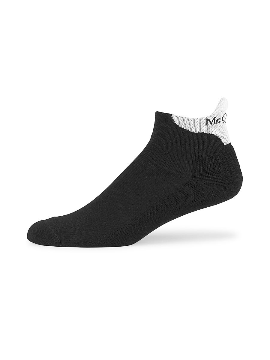 Men's Logo Ankle Socks - Black Bone