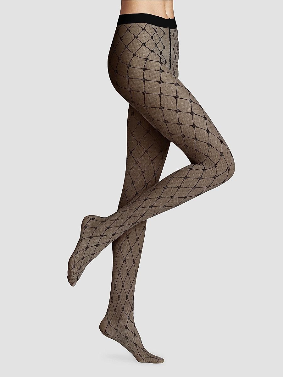 Falke Women's Twisted Story Tights - Black - Size XL