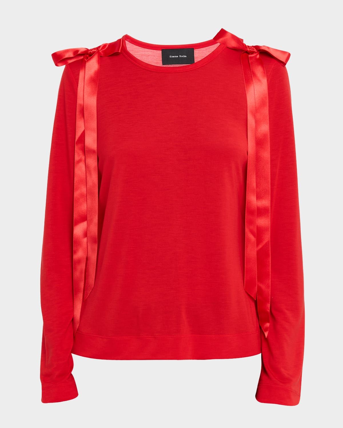 Ribbon Bow Long-Sleeve T-Shirt