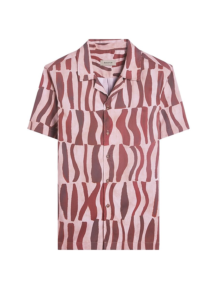 Men's Jackson Woven Camp Shirt - Brick - Size XL