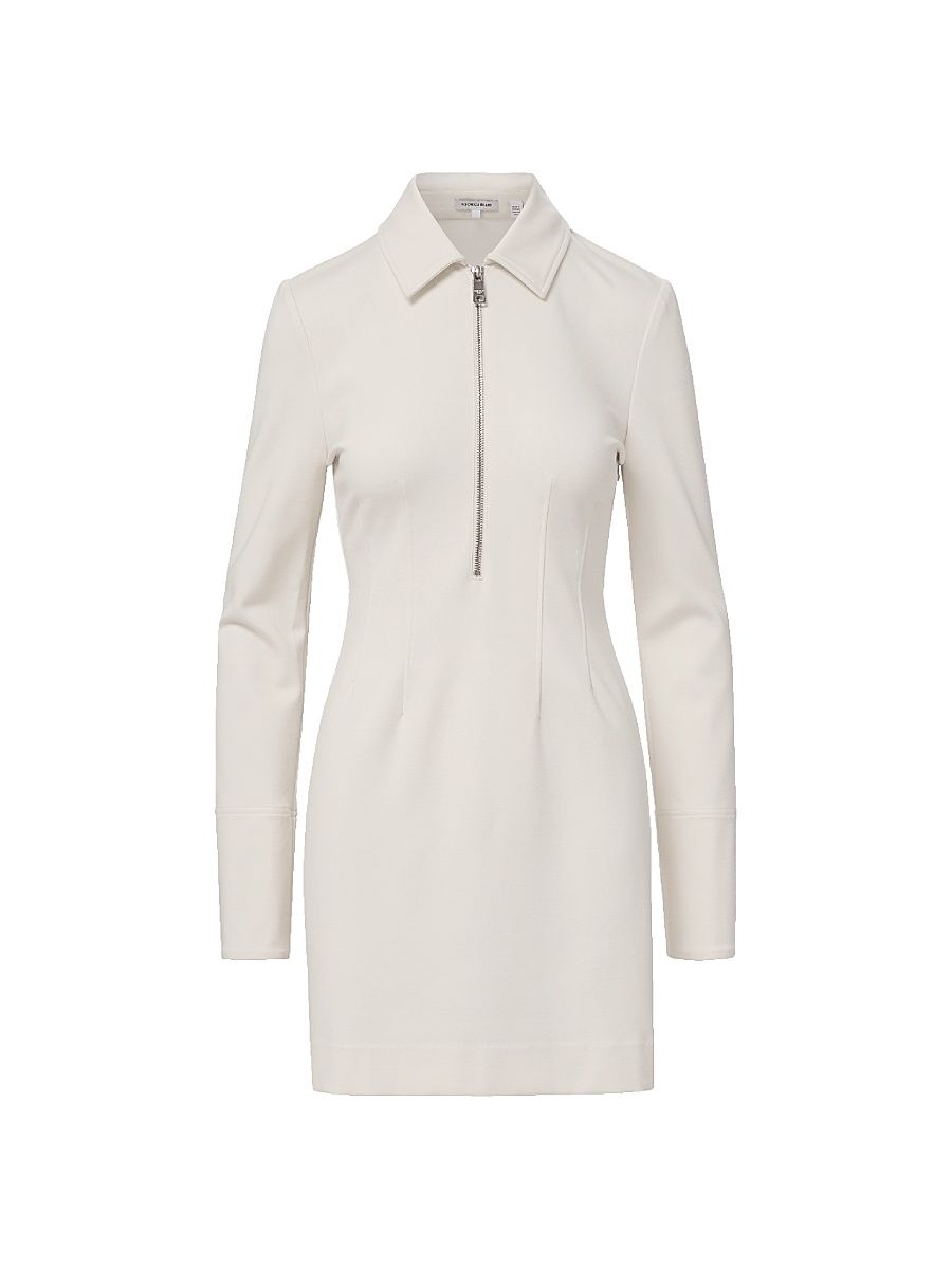 Women's Capelle Half-Zip Minidress - Dove - Size 16
