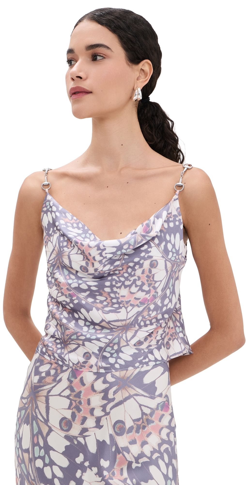L'AGENCE Calista Trim Cami Multi Small Butterfly Wing XS