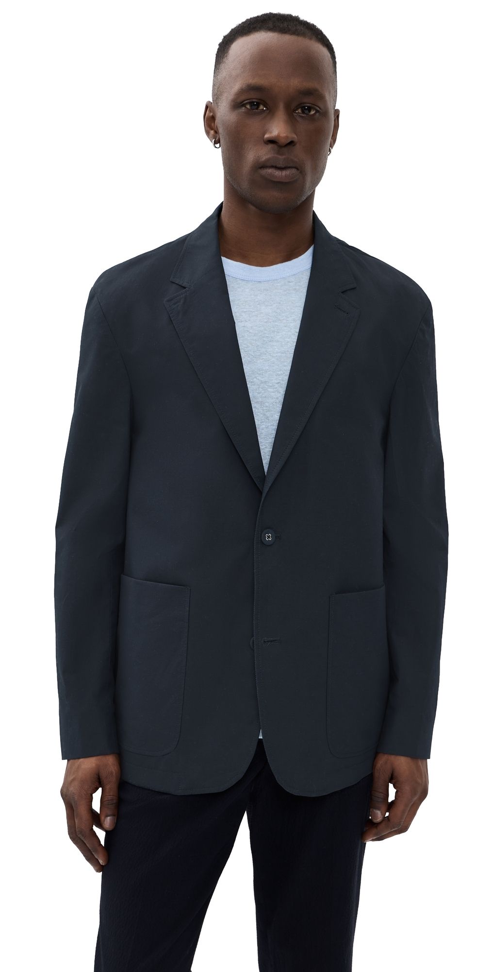 Officine Generale Cyril Light Poplin Jacket Navy Ink 52