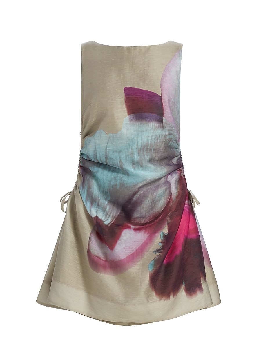 Women's Waverlyn Ruched Minidress - Sage Orchid - Size 0