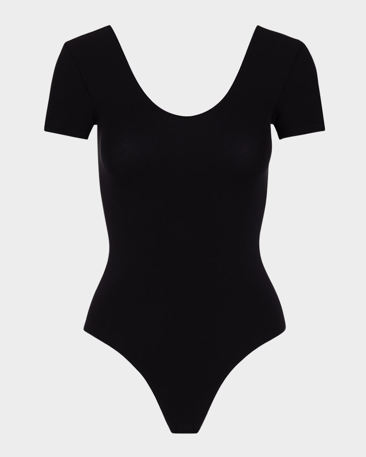 Ballet Scoop-Neck Microfiber Bodysuit