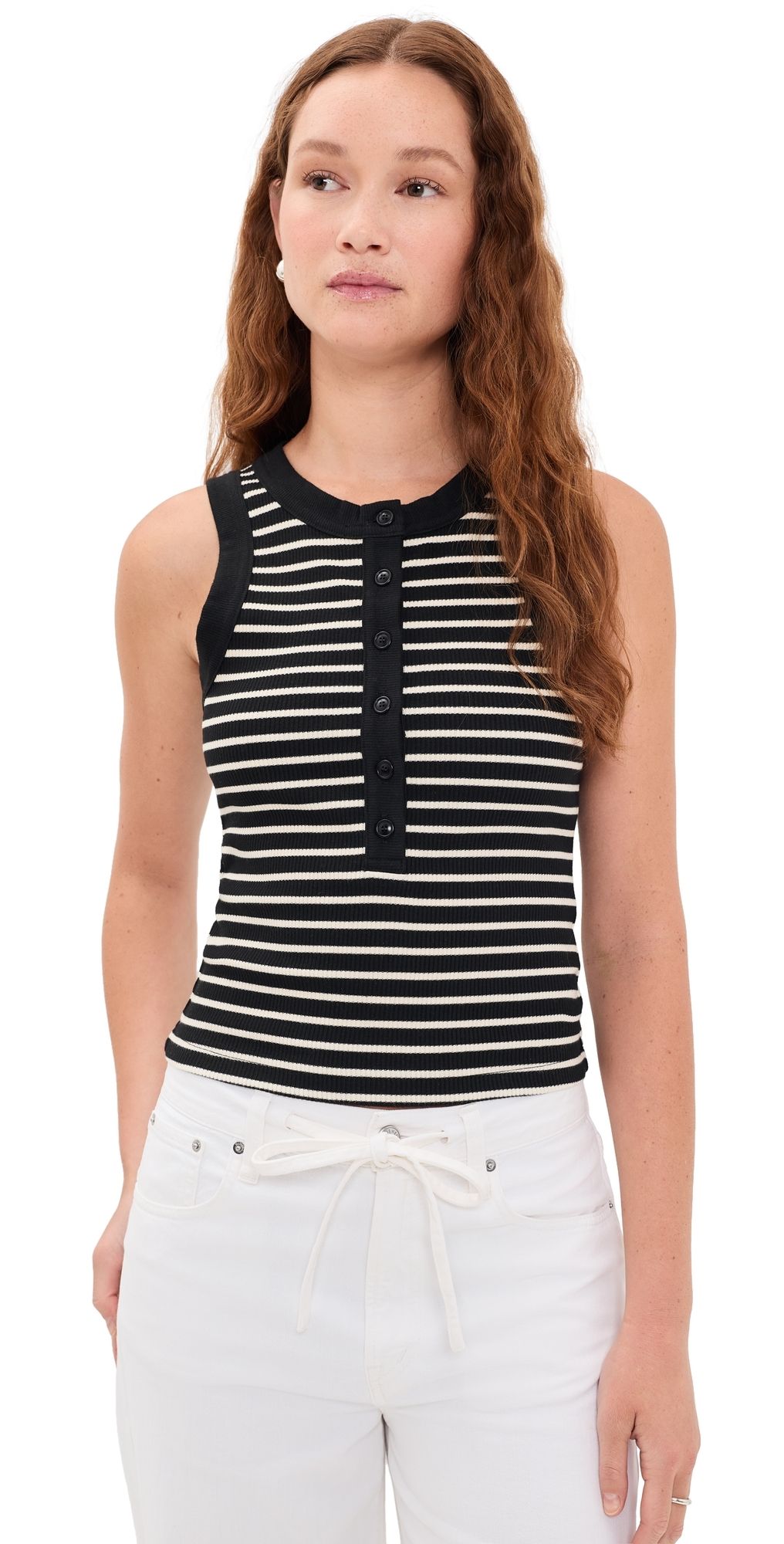 Citizens of Humanity Caralyn Tank Anthracite Stripe M