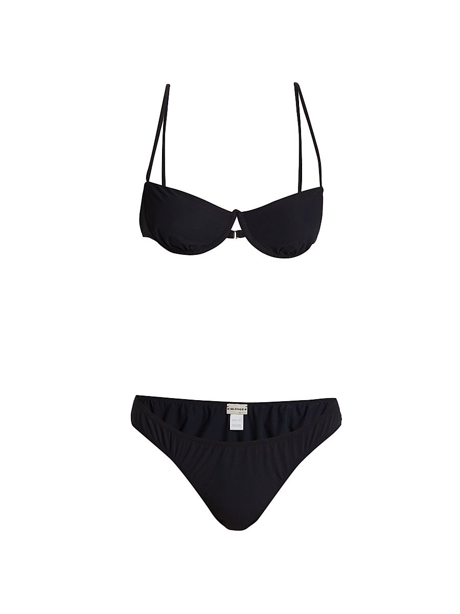 Palmiza Women's Two-Piece Paolina Bikini Set - Black - Size Small