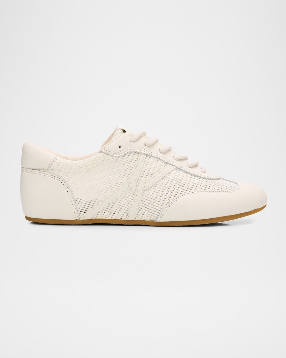Riviera Mesh and Leather Low-Top Sneakers