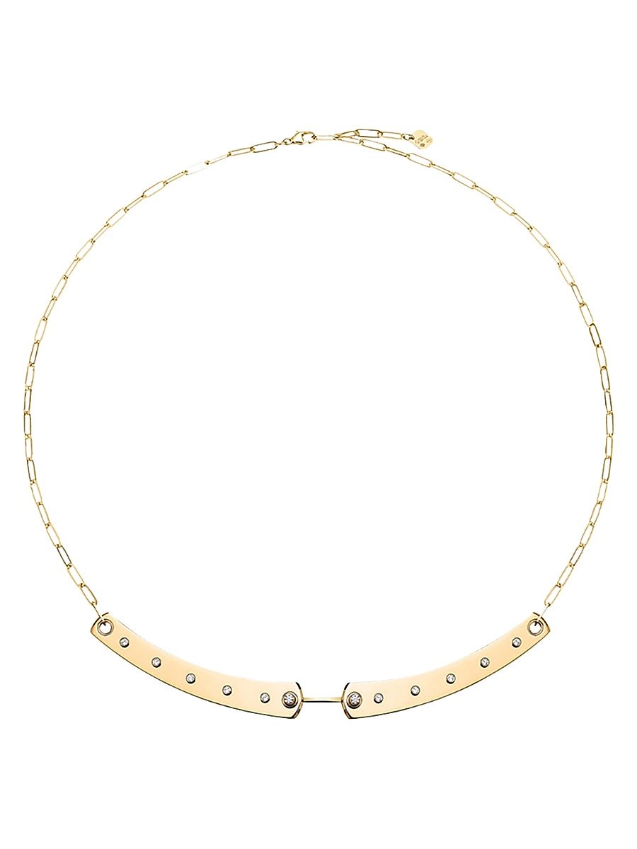 Women's Mood Brunch In NY 18K Yellow Gold & 0.21 TCW Diamond Necklace - Yellow Gold