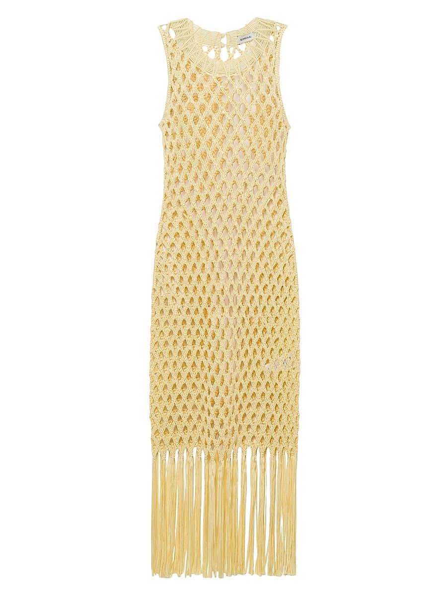 Women's Jensen Macrame Midi-Dress - Buttercream - Size XS
