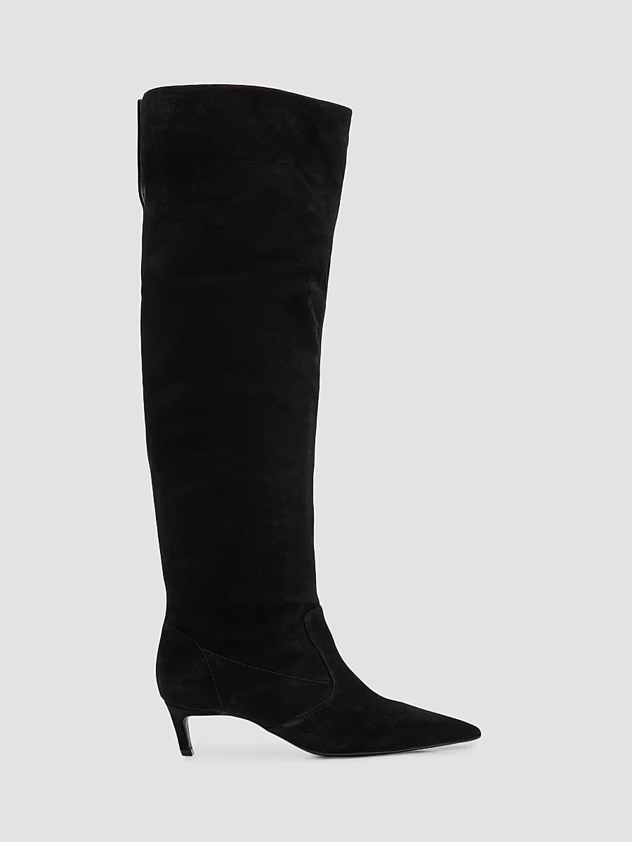 Women's Odessa Suede Knee-High Boots - Black Suede - Size 9
