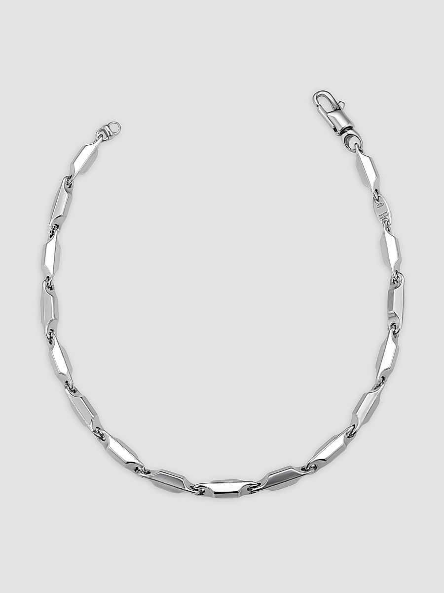 Men's Marine Link Bracelet in Sterling Silver - Silver